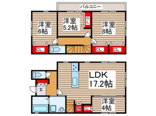 セントラルパークS邸3号棟の物件間取画像